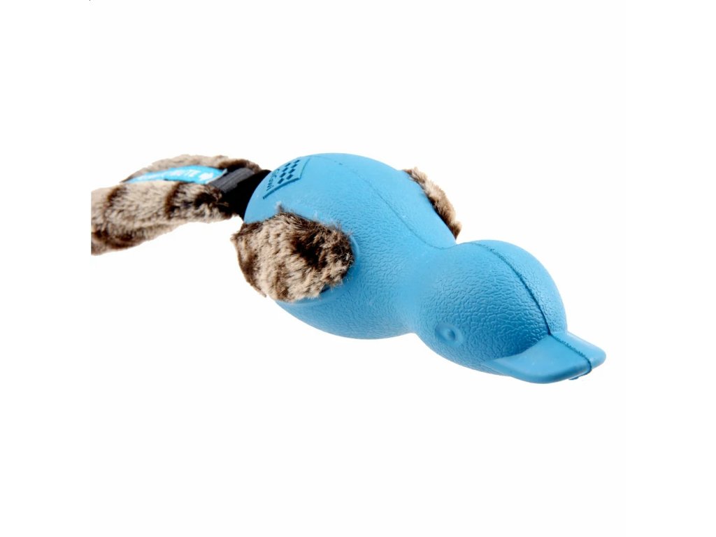 GiGwi PUSH TO mute kachna | modrá – TPR materiál